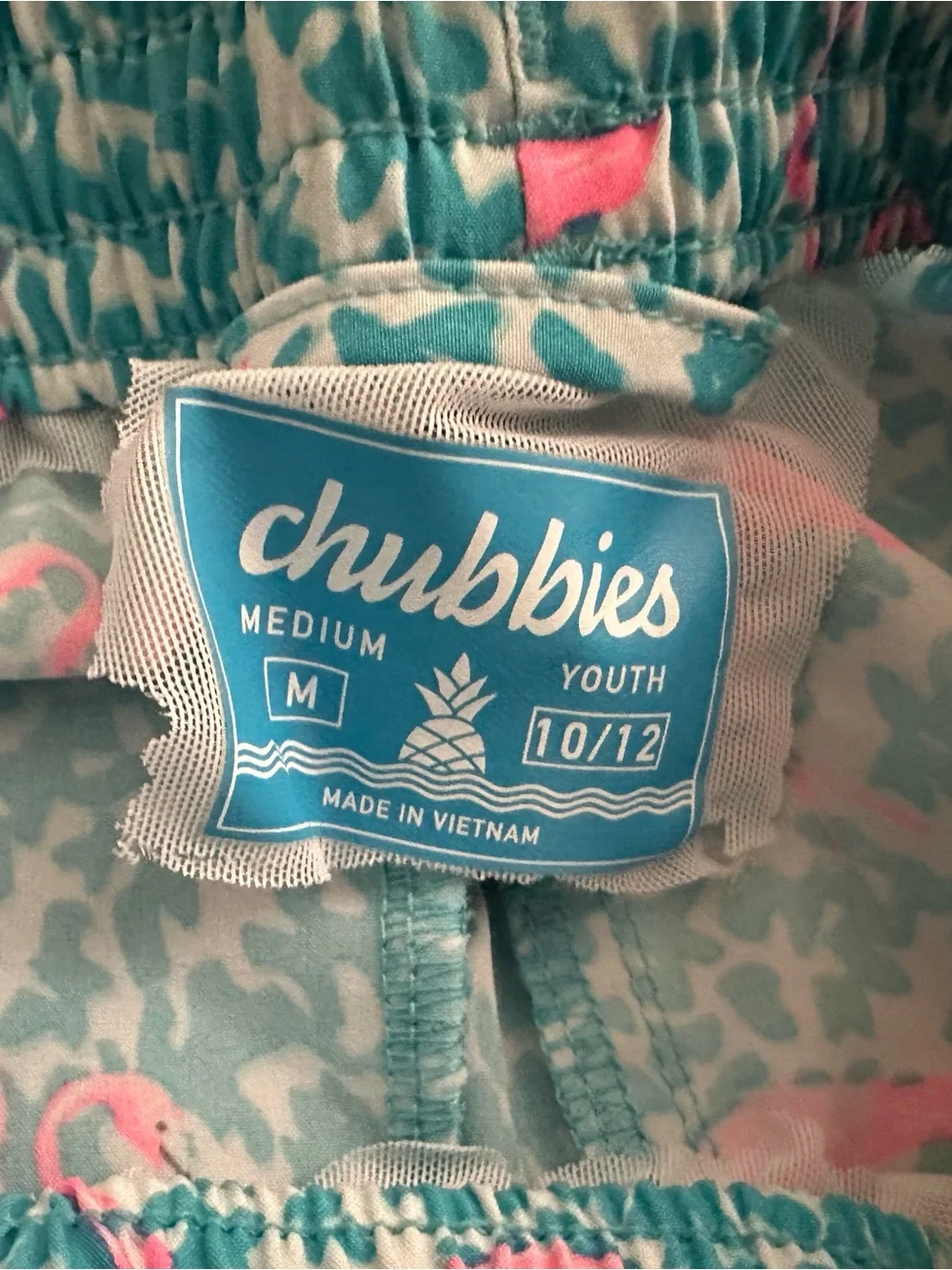 chubbies Kids Flamingo Swim Shorts - Pink & Teal